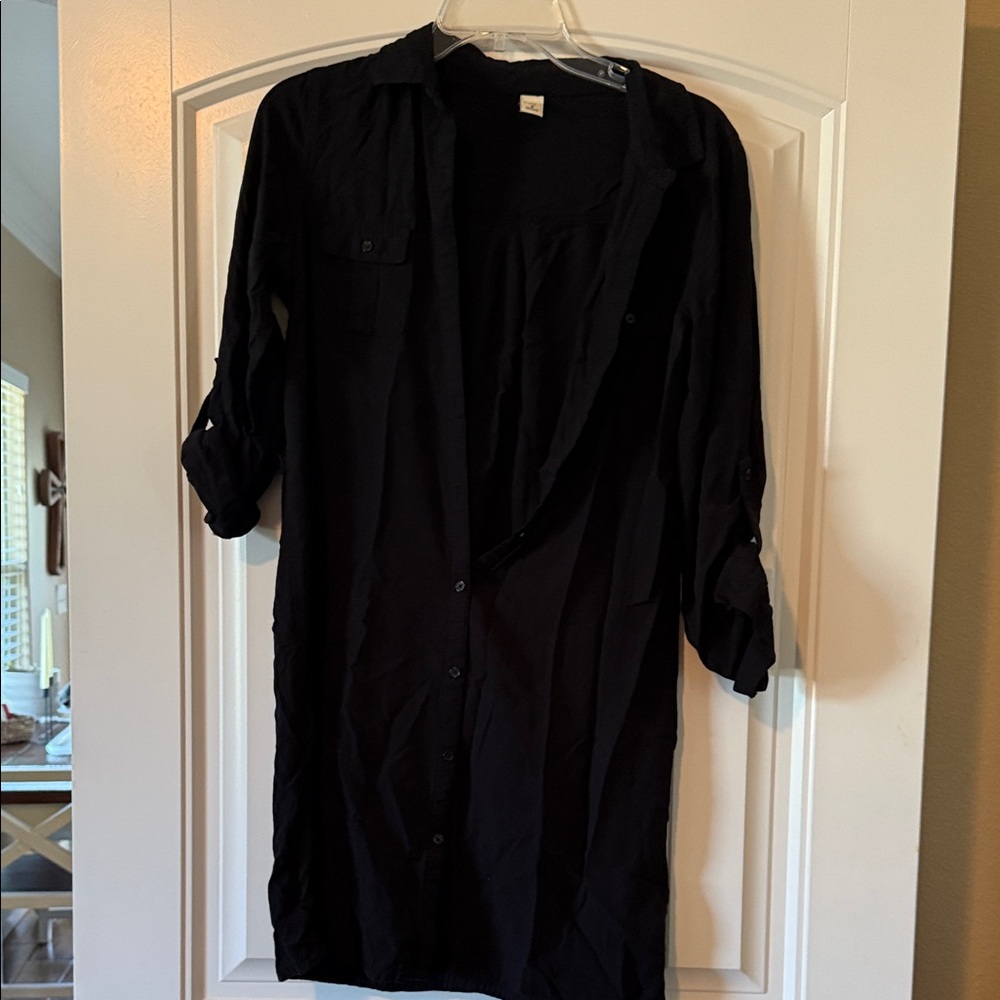 Old Navy Black Long Sleeve Dress